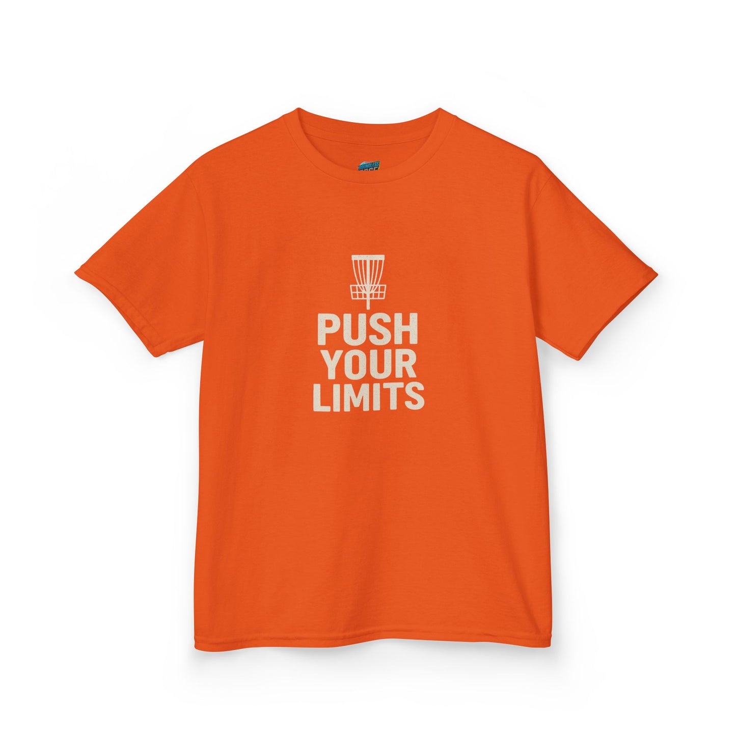 Push Your Limits Disc Golf Boys' Heavy Cotton T-Shirt