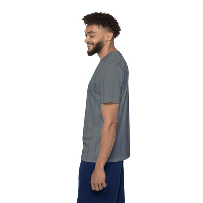 Disc Golf Basket Pinstripes Boundless Edge Men's Jersey Premium T-Shirt