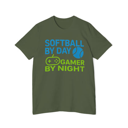 Softball by Day, Gamer by Night Women's Premium T-Shirt