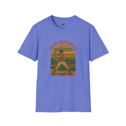 Push Your Limits Baseball Vintage Men's Basic T-Shirt