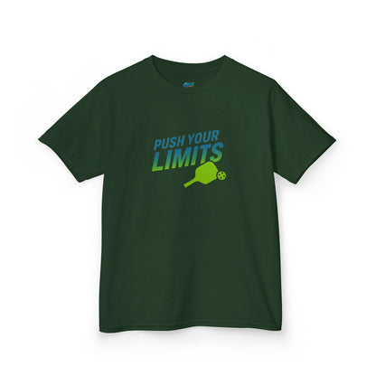 Push Your Limits Pickleball Boys' Heavy Cotton T-Shirt