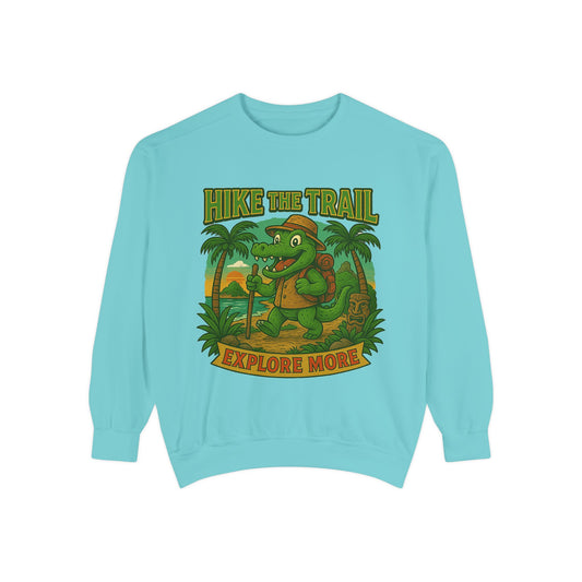 Hike the Trail Explore More Hiking Women's Premium Crewneck Sweatshirt