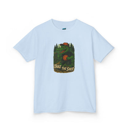 Take the Shot Disc Golf Edgy Gator Girls' Heavy Cotton T-Shirt