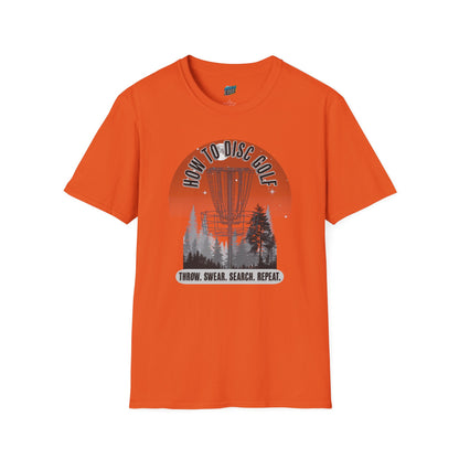 How to Disc Golf Humor Men's Basic Softstyle T-Shirt