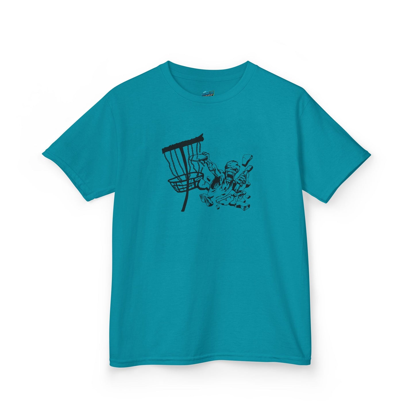 Putting Zombie Disc Golf Girls' Heavy Cotton T-Shirt