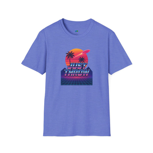 Just Throw Retro Disc Golf Men's Basic T-Shirt