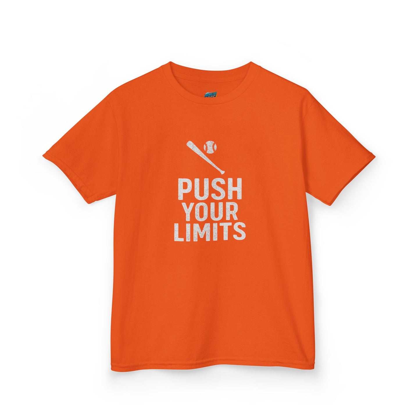 Push Your Limits Baseball Boys' Heavy Cotton T-Shirt