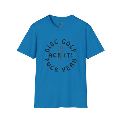 Disc Golf F*** Yeah Adult Humor Men's Basic Softstyle T-Shirt