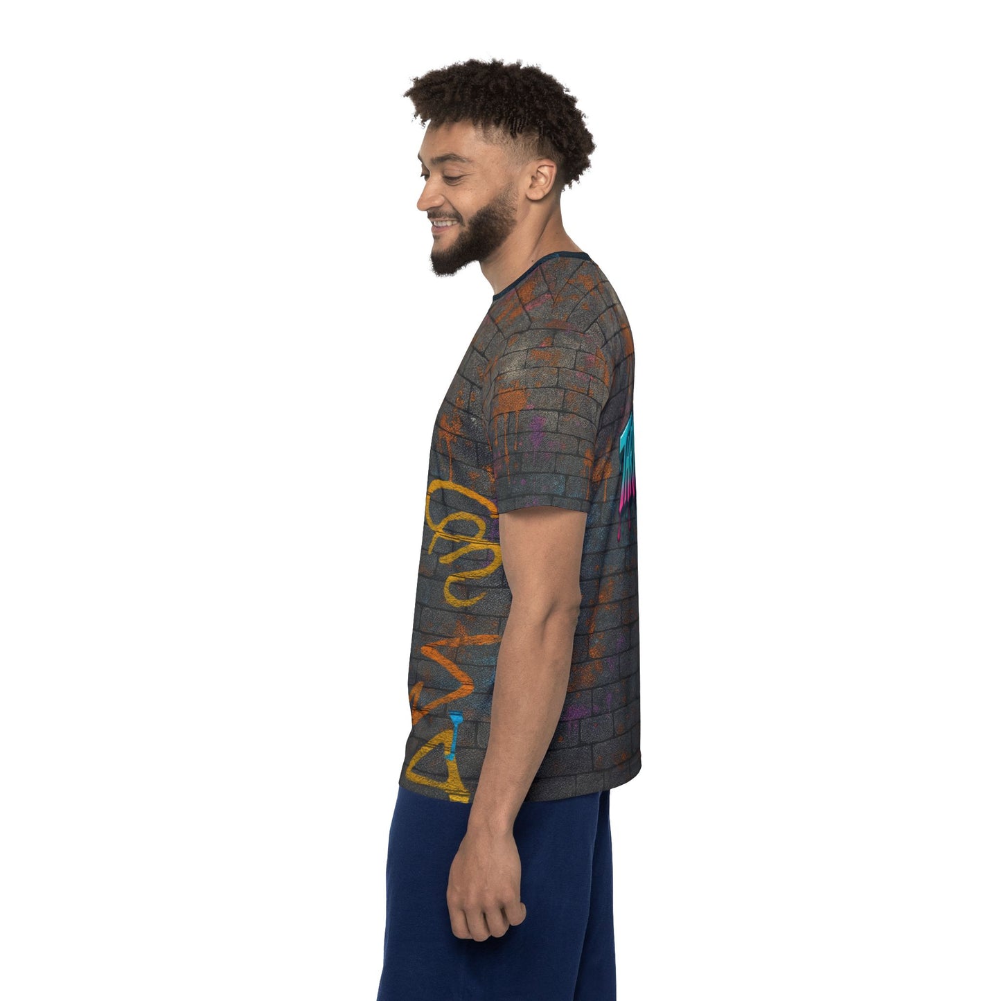 Thrive Graffiti Wall Men's Jersey Premium T-Shirt