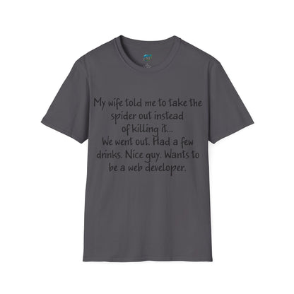 My Wife Told Me... Dad Joke Humor Men's Basic T-Shirt
