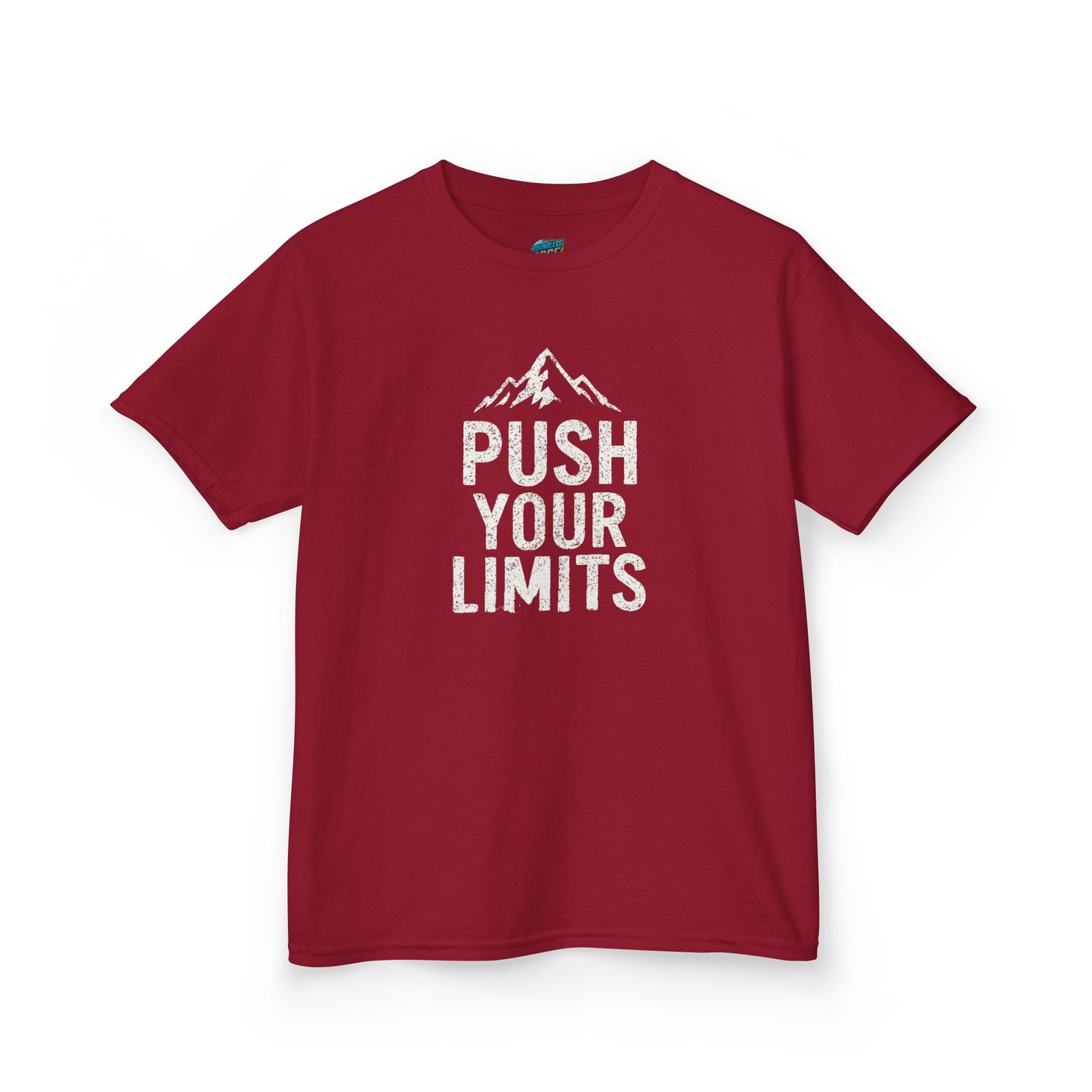 Push Your Limits Hiking Mountain Boys' Heavy Cotton T-Shirt
