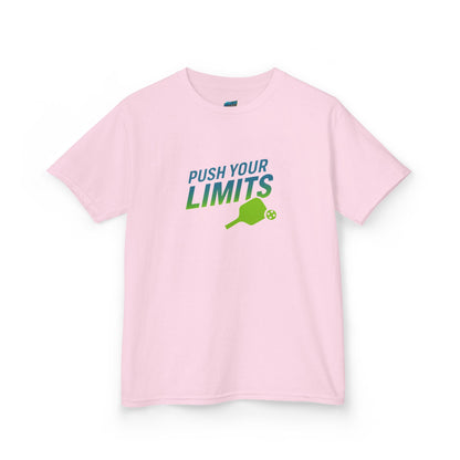 Push Your Limits Pickleball Boys' Heavy Cotton T-Shirt