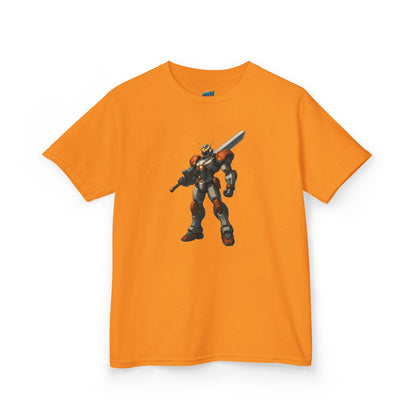 Mech Anime Girls' Heavy Cotton T-Shirt