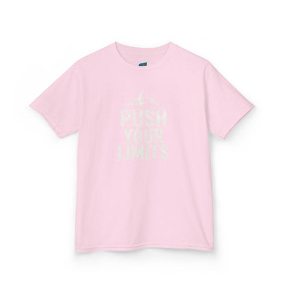 Push Your Limits Hiking Mountain Girls' Heavy Cotton T-Shirt