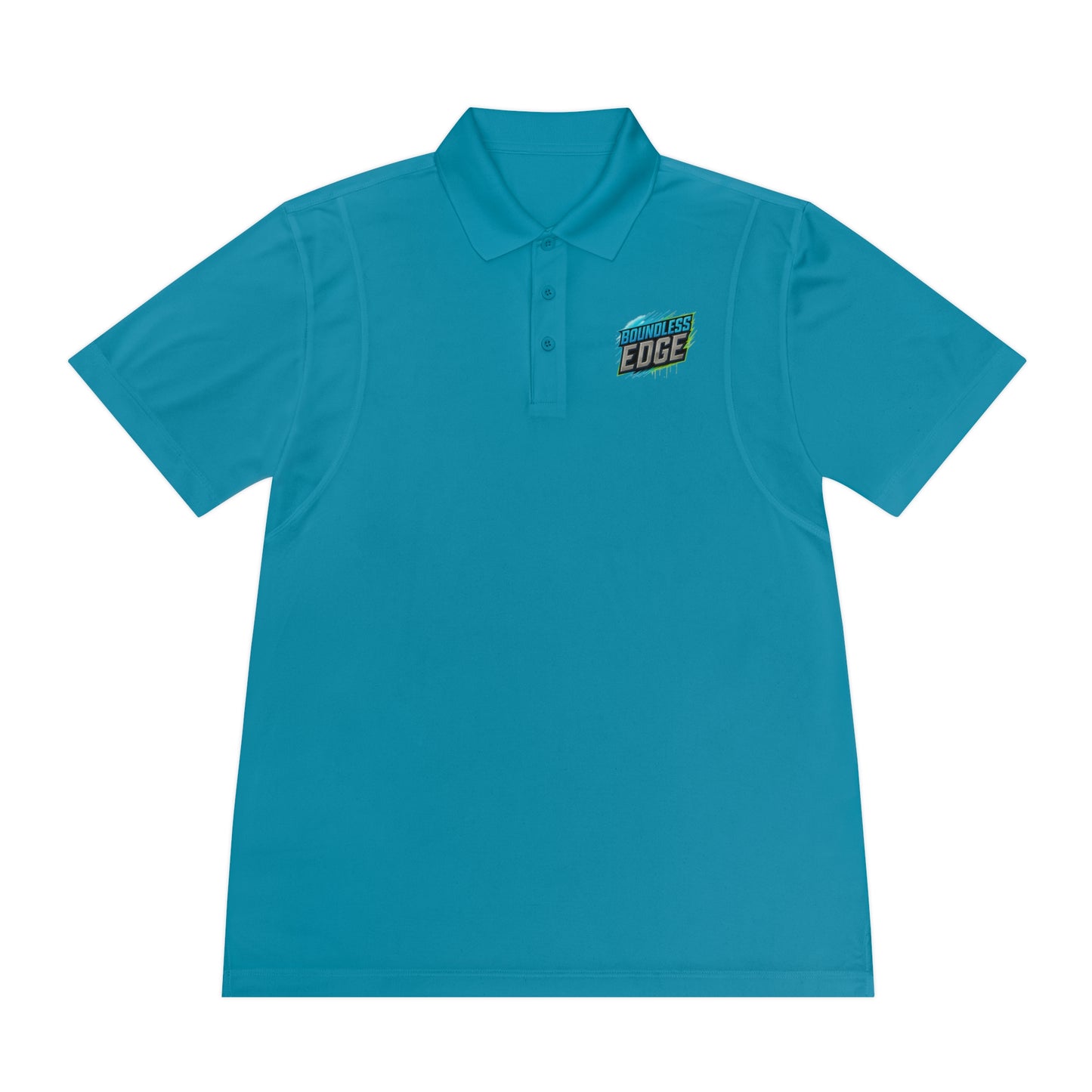 Boundless Edge Disc Golf Men's Sport Polo Premium T-Shirt