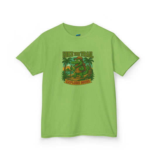 Hike the Trail Gator Hiking Girls' Heavy Cotton T-Shirt