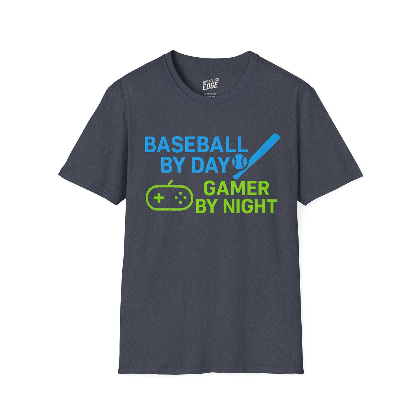 Baseball by Day, Gamer by Night Men's Basic T-Shirt