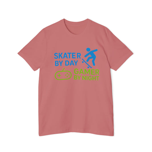 Skater by Day, Gamer by Night Skateboarding Men's Premium T-Shirt