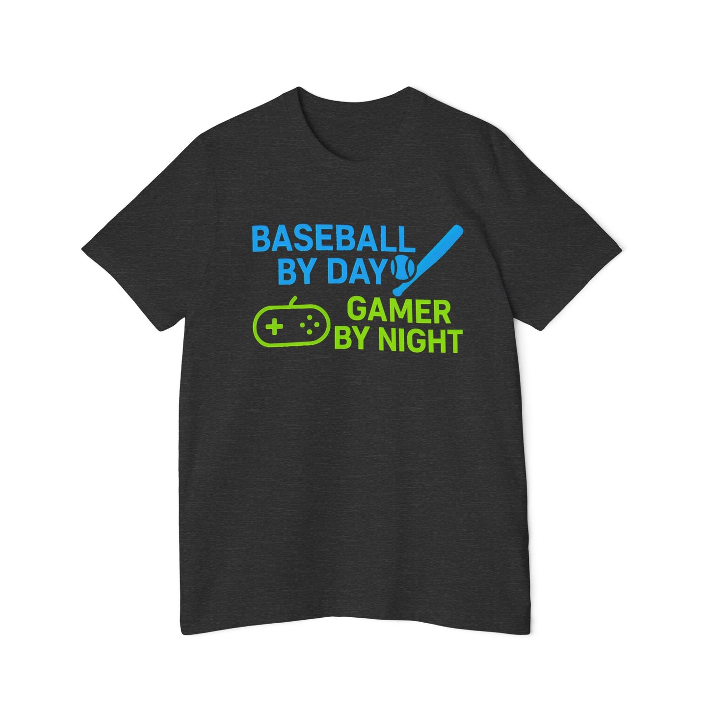 Baseball by Day, Gamer by Night Men's Premium T-Shirt