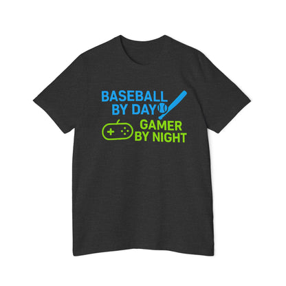 Baseball by Day, Gamer by Night Men's Premium T-Shirt