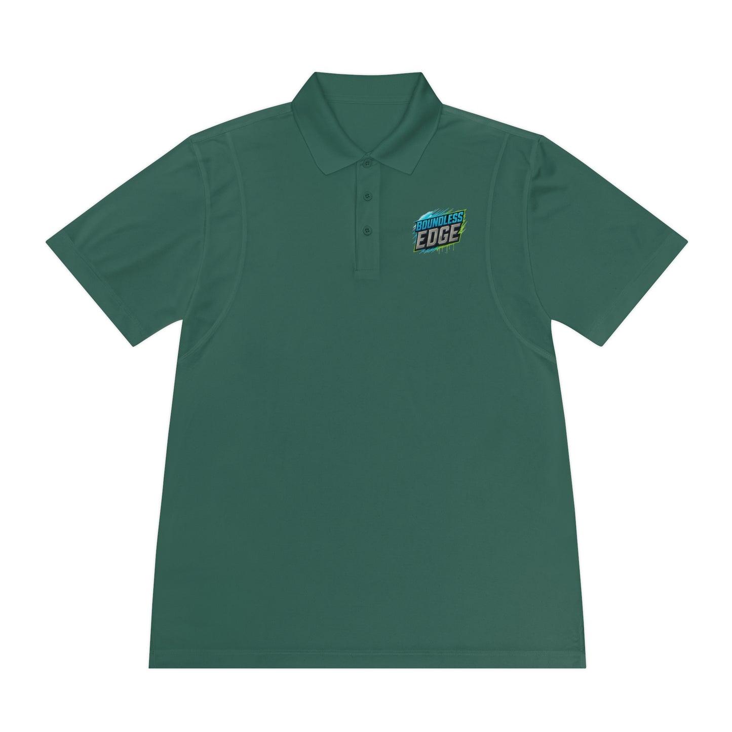 Boundless Edge Disc Golf Men's Sport Polo Premium T-Shirt