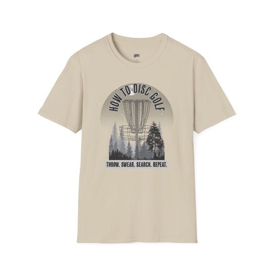 How to Disc Golf Humor Men's Basic Softstyle T-Shirt