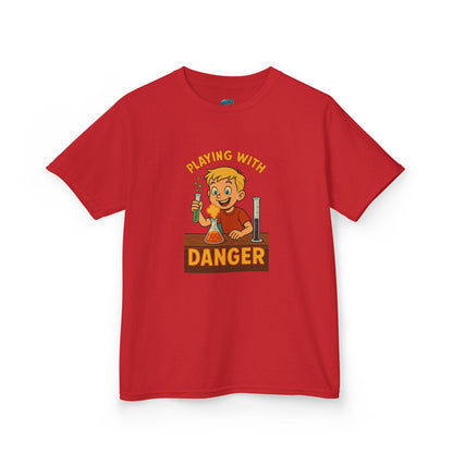 Playing with Danger Boys' Heavy Cotton T-Shirt
