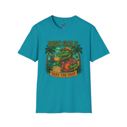 Take the Shot Disc Golf Gator Women's Basic T-Shirt
