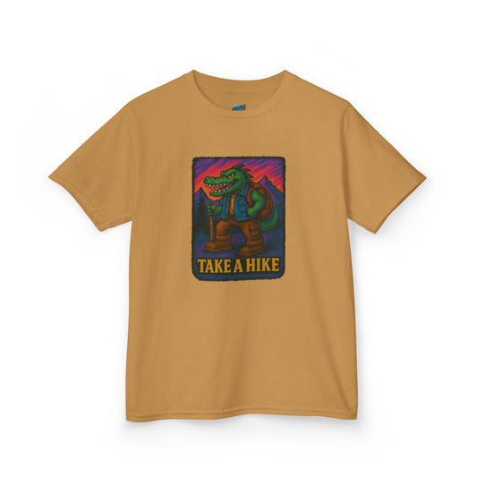 Take a Hike. Gator Hiking Boys' Heavy Cotton T-Shirt