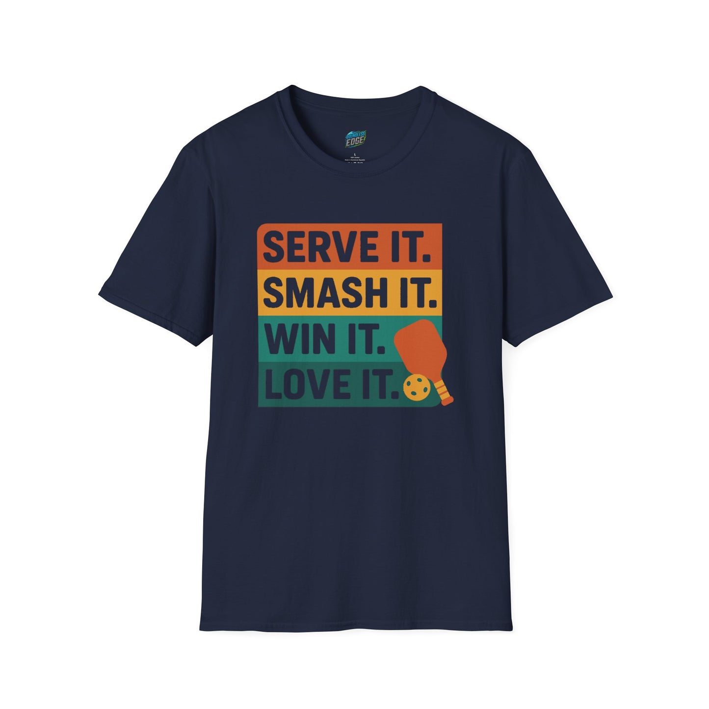 Serve it. Smash it. Win it. Love it. Pickleball Men's Basic T-Shirt