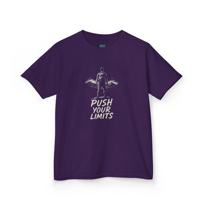 Push Your Limits Hiking Boys' Heavy Cotton T-Shirt