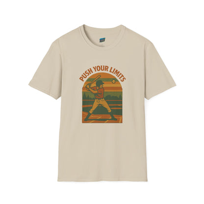 Push Your Limits Baseball Vintage Men's Basic T-Shirt