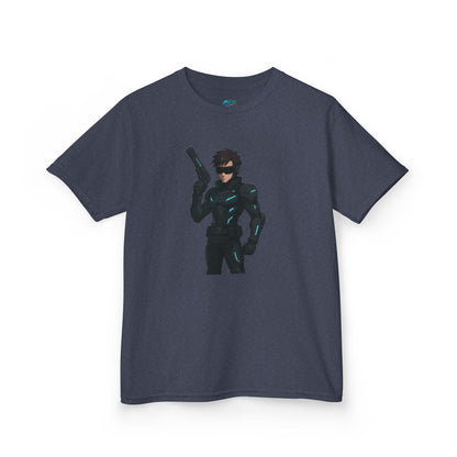 Cyber Agent Anime Boys' Heavy Cotton T-Shirt
