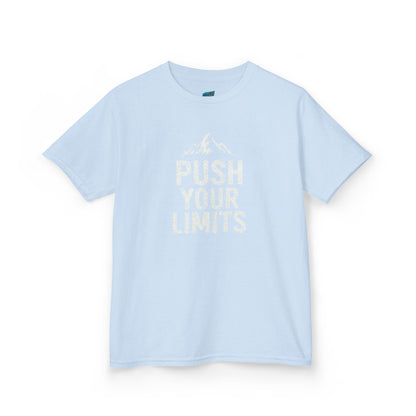 Push Your Limits Hiking Mountain Boys' Heavy Cotton T-Shirt