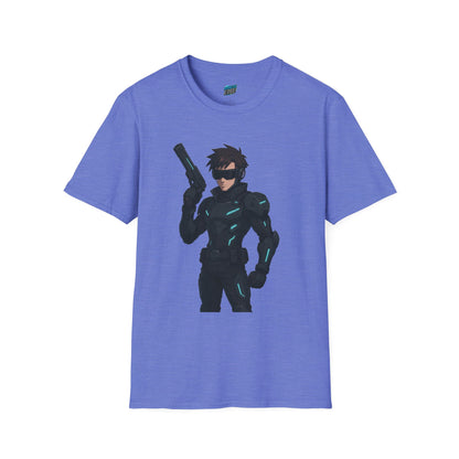 Cyber Agent Anime Men's Basic T-Shirt