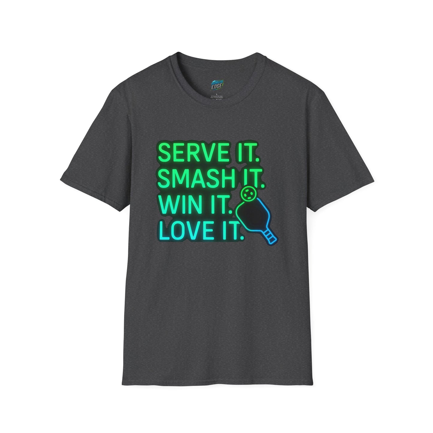 Serve it. Smash it. Win it. Love it. Pickleball Men's Basic T-Shirt