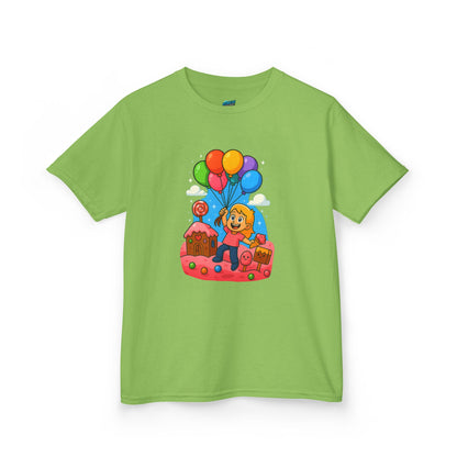 Candyland Lift-Off Playing with Danger Girls' Heavy Cotton T-Shirt