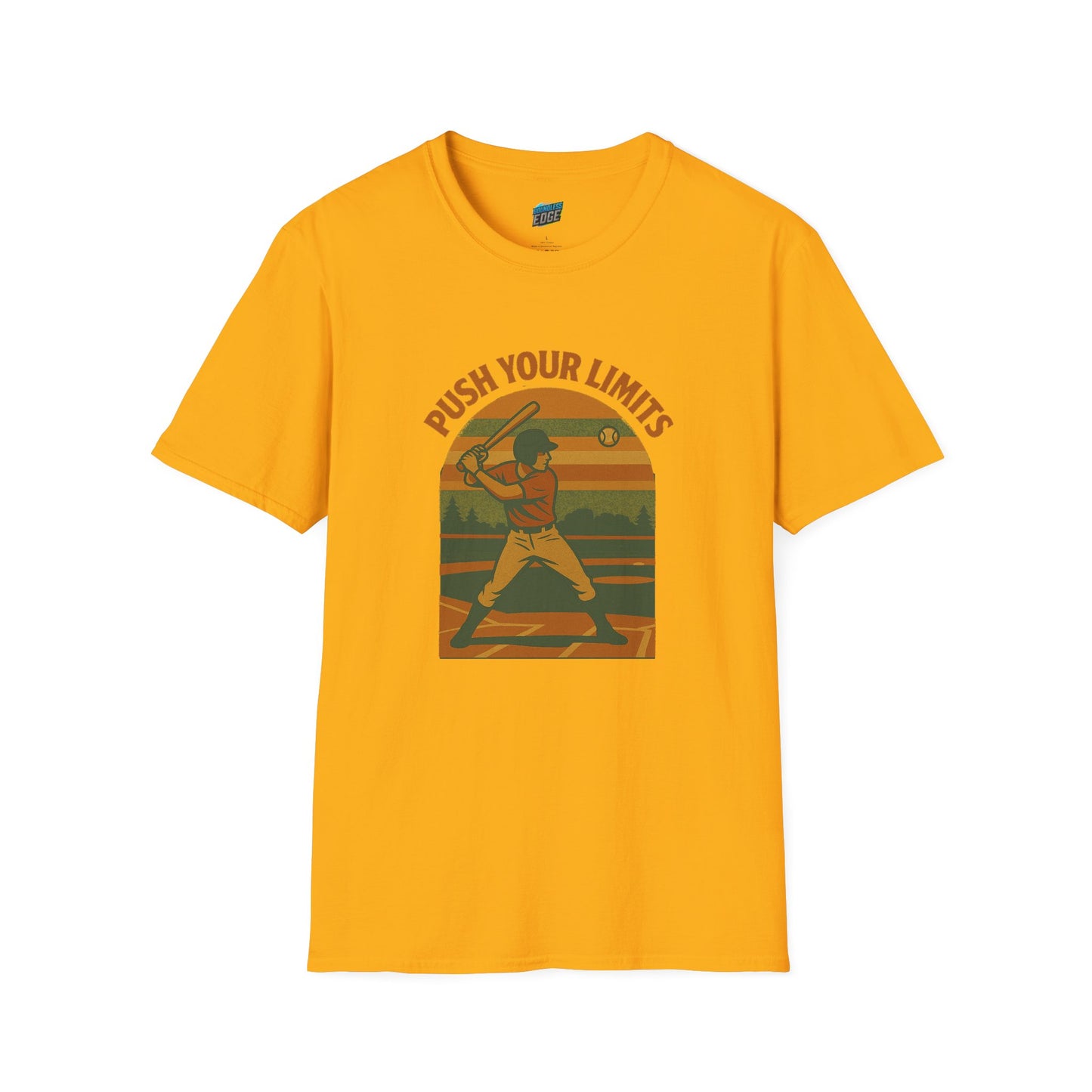 Push Your Limits Baseball Vintage Men's Basic T-Shirt