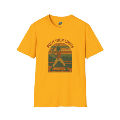 Push Your Limits Baseball Vintage Men's Basic T-Shirt