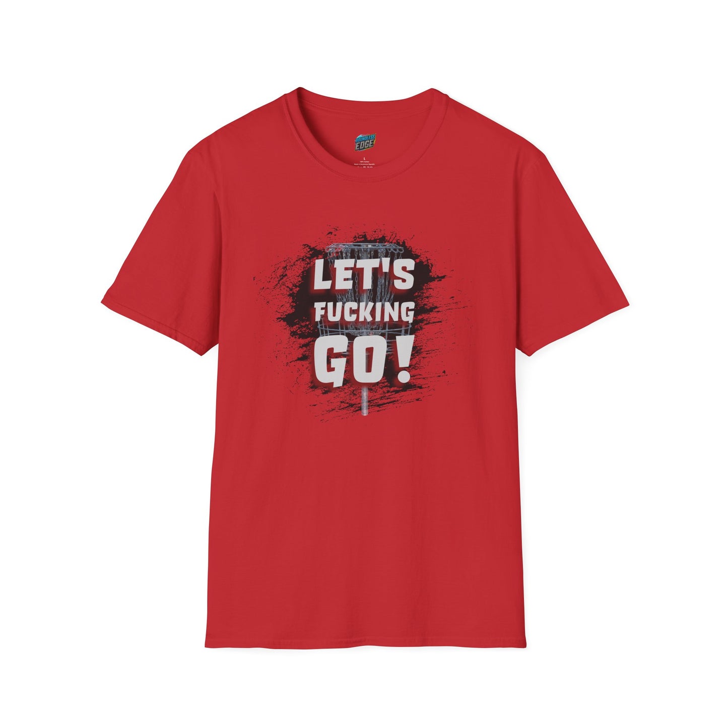 Let's F****** Go! Disc Golf Adult Humor Men's Basic Softstyle T-Shirt