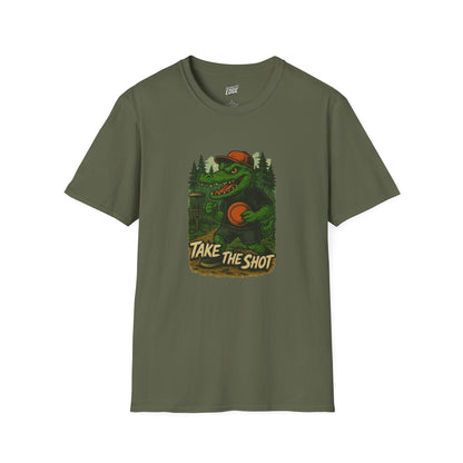 Take the Shot Disc Golf Gator Men's Basic T-Shirt