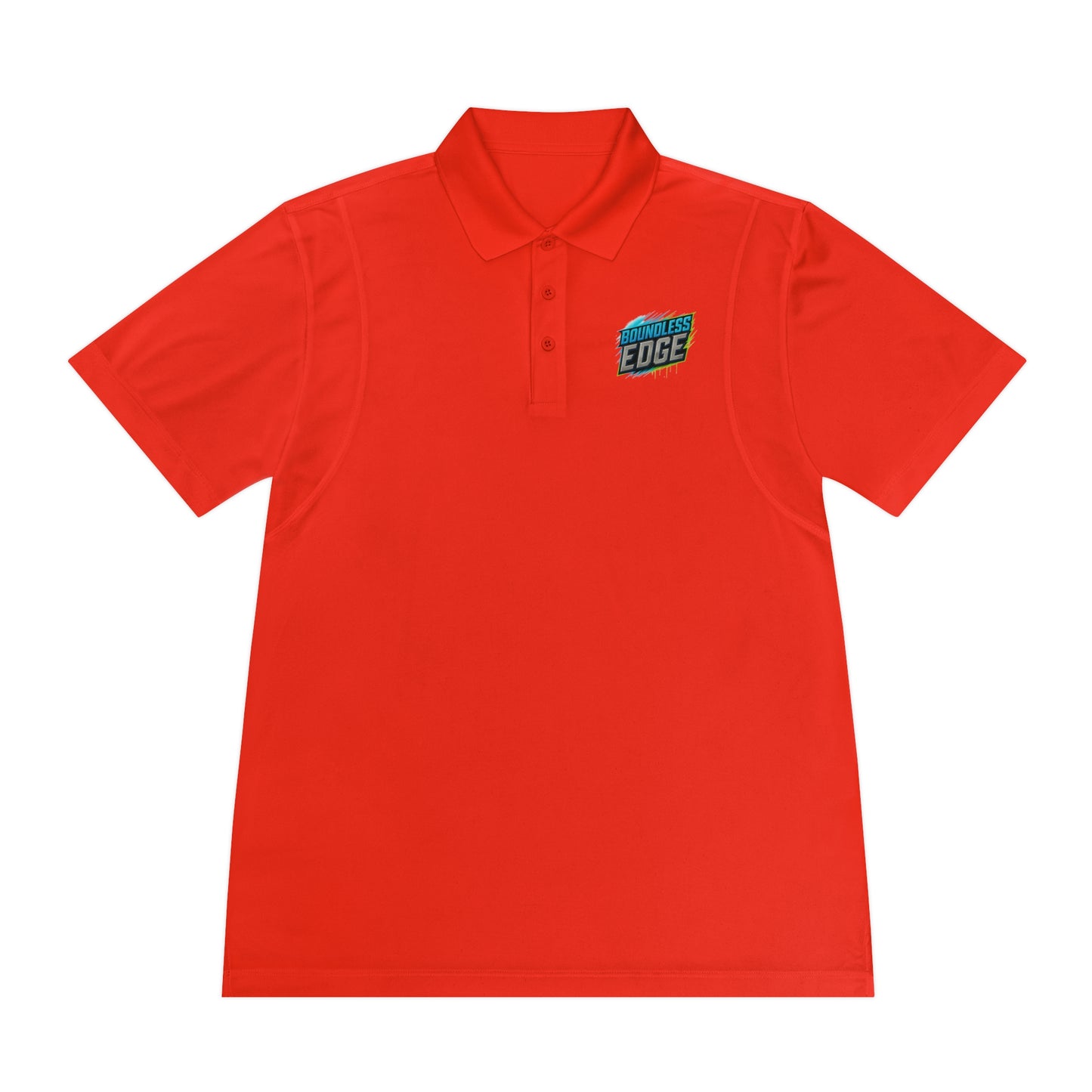 Boundless Edge Disc Golf Men's Sport Polo Premium T-Shirt
