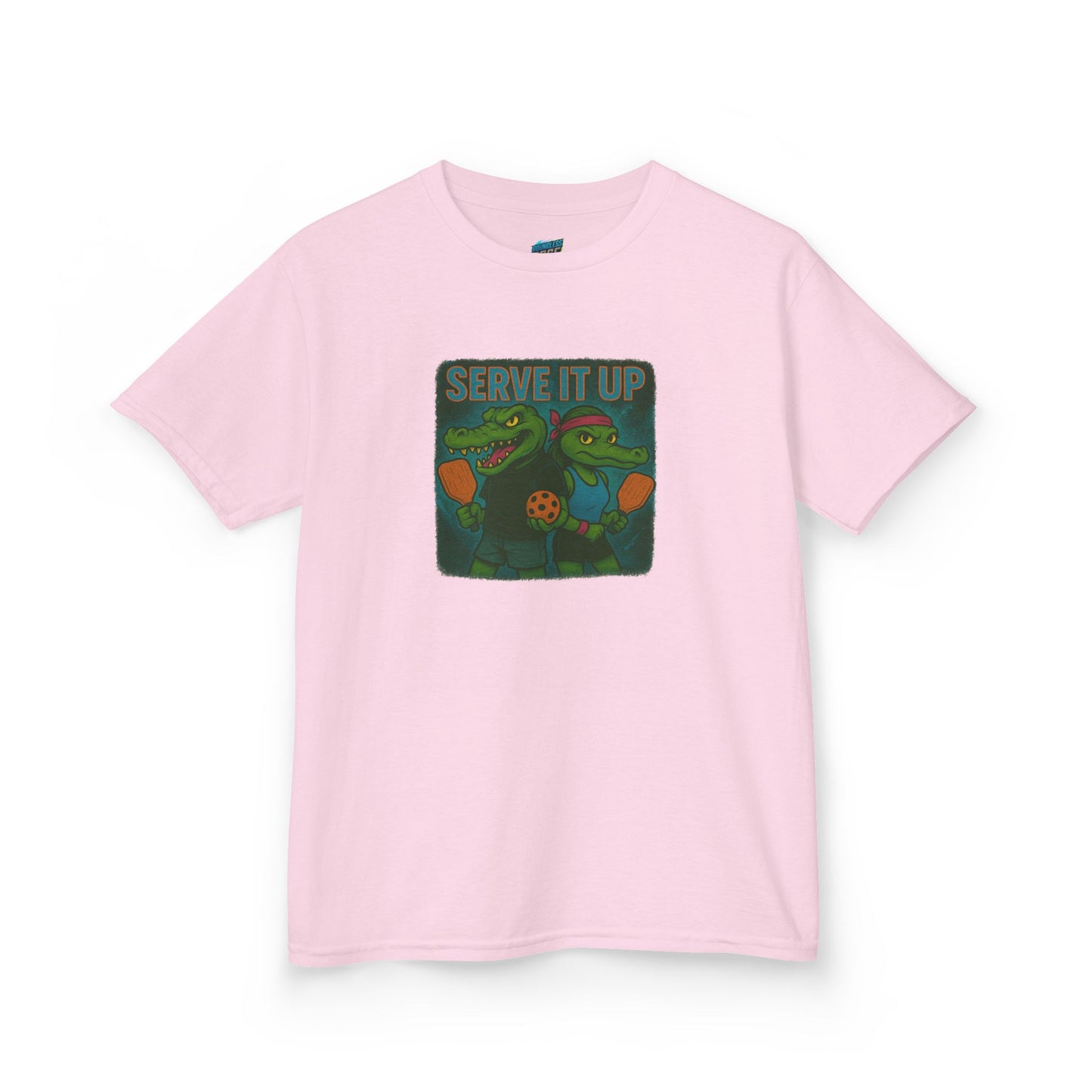 Serve it up Gator Pickleball Boys' Heavy Cotton T-Shirt