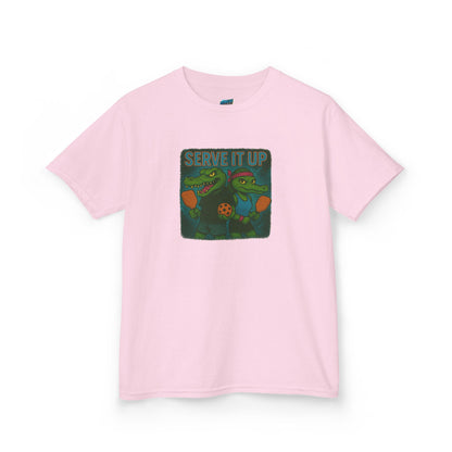 Serve it up Gator Pickleball Boys' Heavy Cotton T-Shirt