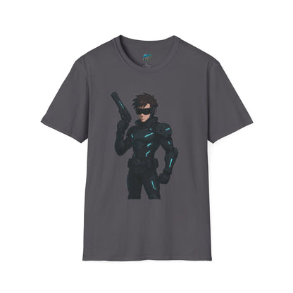 Cyber Agent Anime Men's Basic T-Shirt