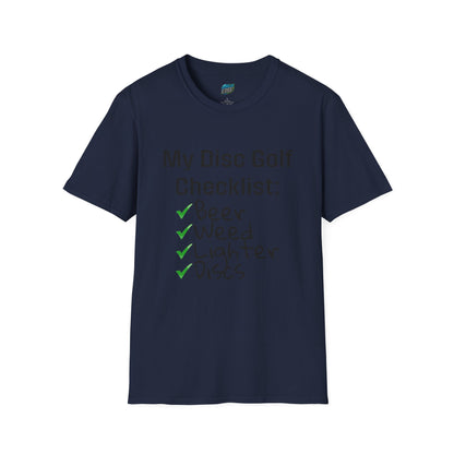 My Disc Golf Checklist Disc Golf Humor Men's Basic T-Shirt