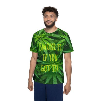 Smoke It If You Got It! Pot Leaf Adult Humor Men's Jersey Premium T-Shirt