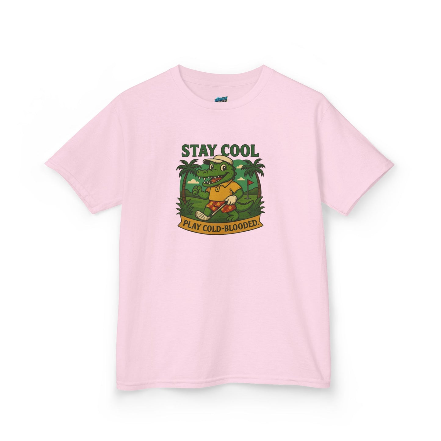 Stay Cool. Play Cold-Blooded Gator Golf Boys' Heavy Cotton T-Shirt