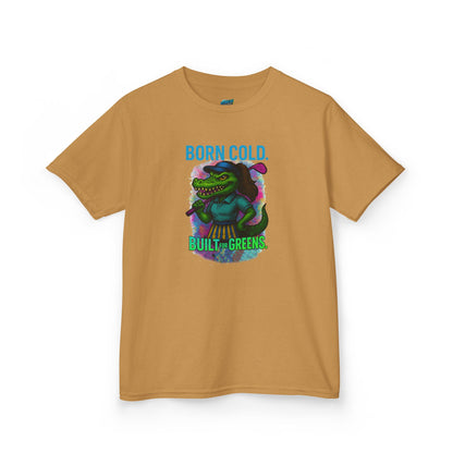 Born Cold. Built For Greens. Gator Golf Girls' Heavy Cotton T-Shirt