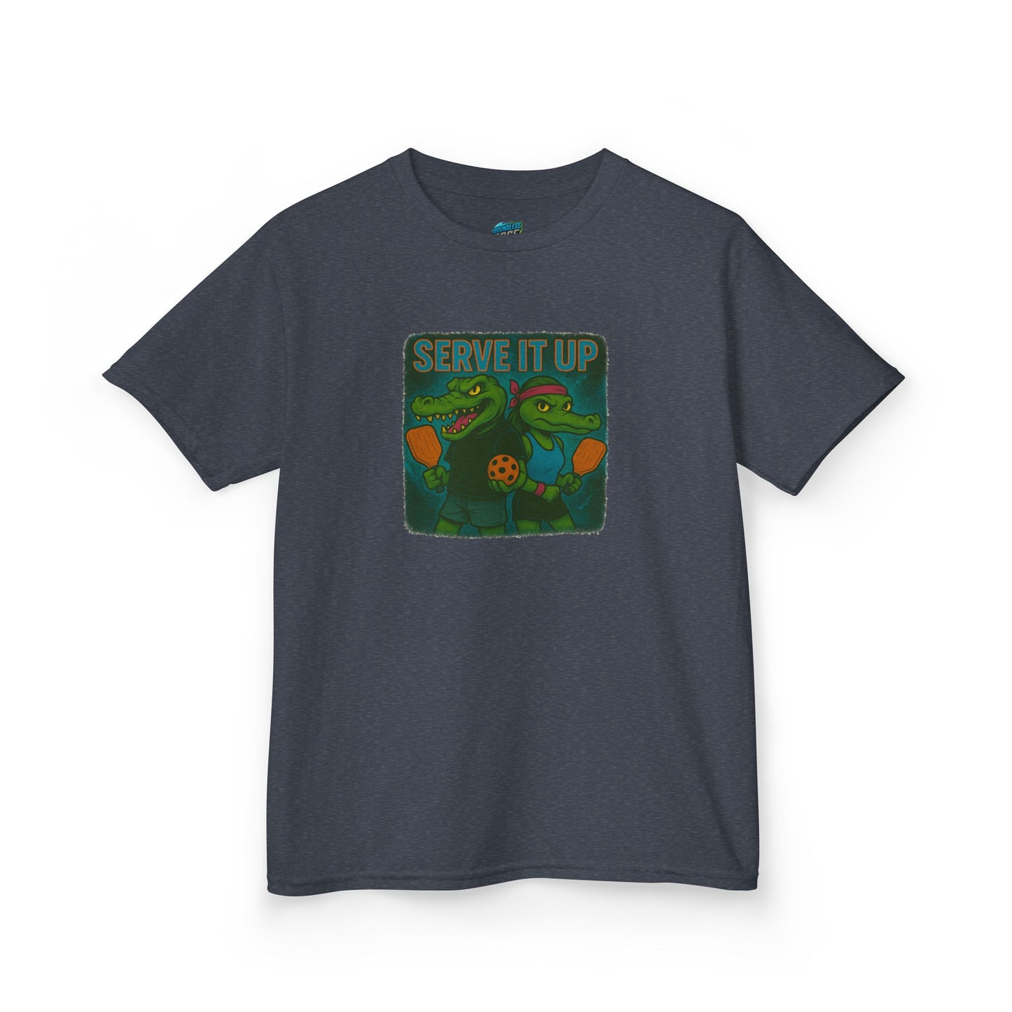Serve it up Gator Pickleball Boys' Heavy Cotton T-Shirt